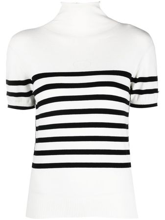 TWINSET stripe-print Knit T-shirt - Farfetch