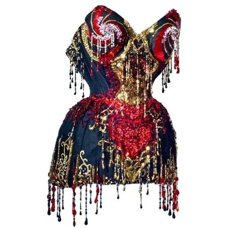 sparkling embellished corset dress