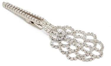 Crystal Embellished Hair Clip - Womens - Crystal