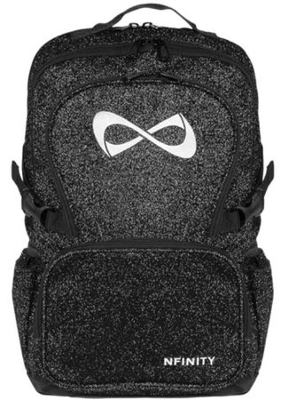 Nfinity black sparkle cheer bag