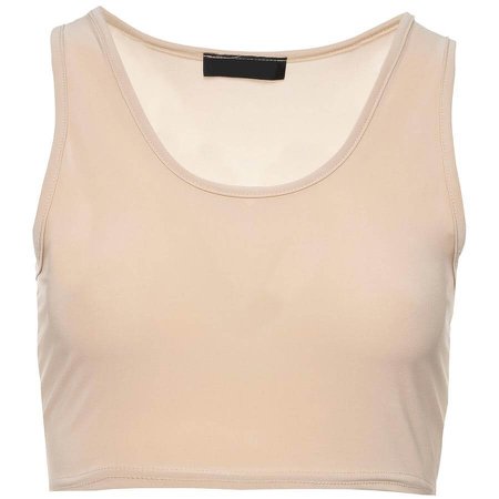 Basic singlet beige - Tops & T-shirts - ComeGetFashion