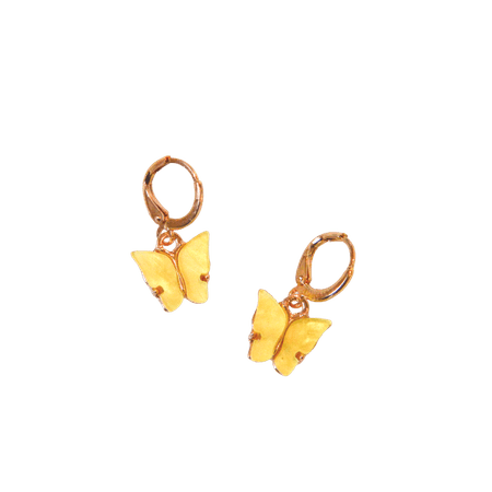 yellow butterfly earrings - Google Search