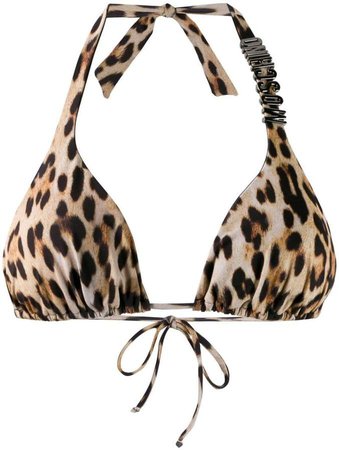 leopard print bikini top