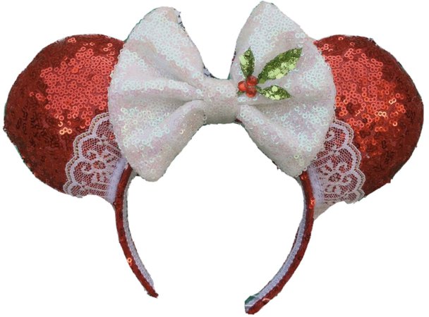 Mrs. Clause Minnie Mouse Ears - Play It By Ears