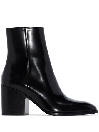 aeyde Leandra 75mm leather ankle boots
