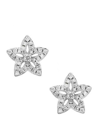 Effy® 14K White Gold Diamond Earrings