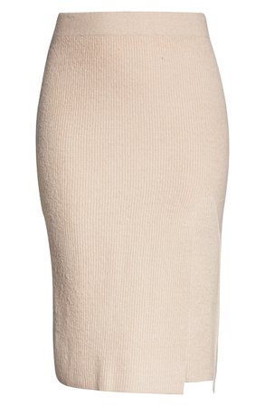 Leith Split Sweater Midi Skirt (Plus Size) | Nordstrom