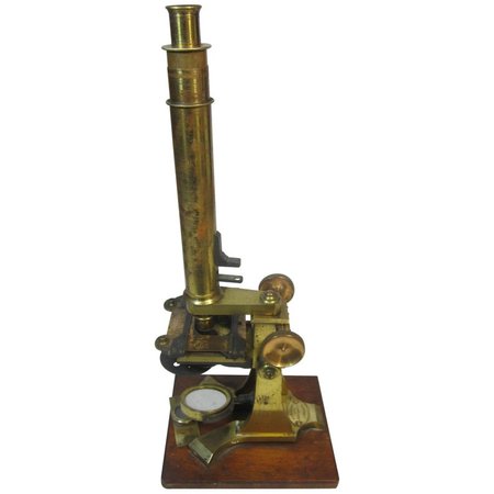 Antique Brass Microscope For Sale at 1stdibs