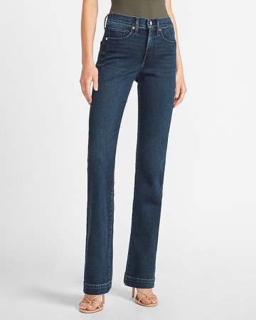 Mid Rise Dark Wash Bootcut Jeans