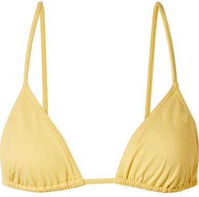 Les Essentiels Mouna Triangle Bikini Top - Yellow