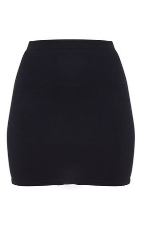 Black Ultimate Jersey Mini Skirt | Skirts | PrettyLittleThing