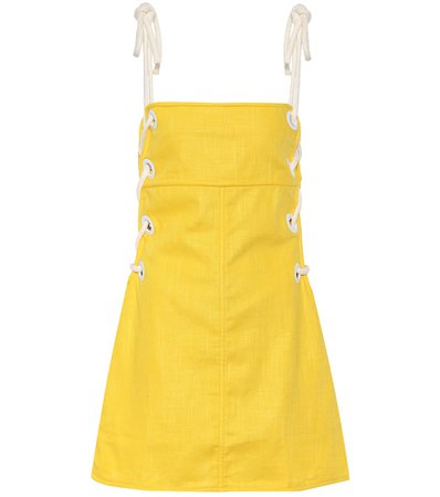 Raft Linen-Blend Dress | Staud - mytheresa.com