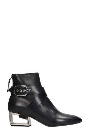 Premiata Ankle Boots In Black Leather