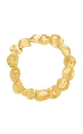 Simon Teakle Gold Petal Necklace