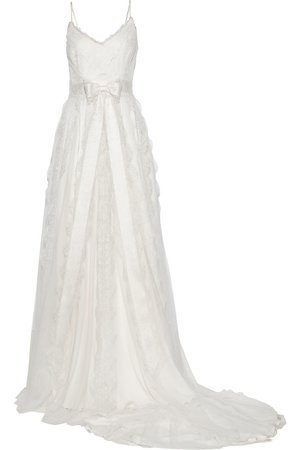 White Marchesa Wedding Dress