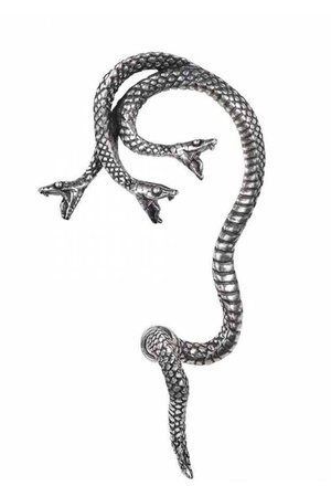 Khthonis Serpent Earwrap Earring by Alchemy Gothic | Gothic