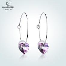Warme Farben Crystal SWAROVSKI Drop Ear Ring Purple Heart Hyperbole 92 – Rockin Docks Deluxephotos