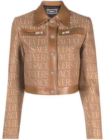 Versace Versace Allover-jacquard Jacket - Farfetch