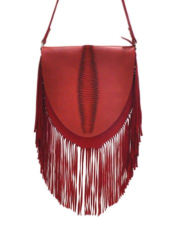 Red Fringe Bag