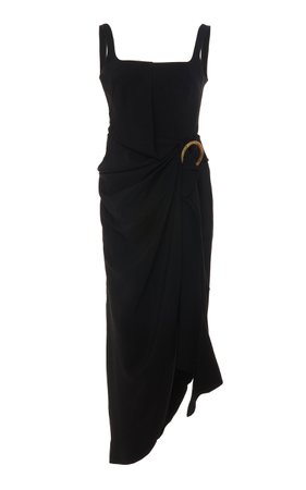 Maine Asymmetrical Draped-Waist Midi Dress by Acler | Moda Operandi