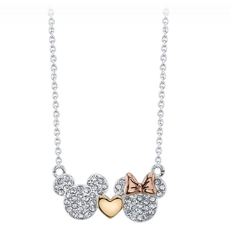 Mickey and Minnie Mouse Icon Necklace | shopDisney