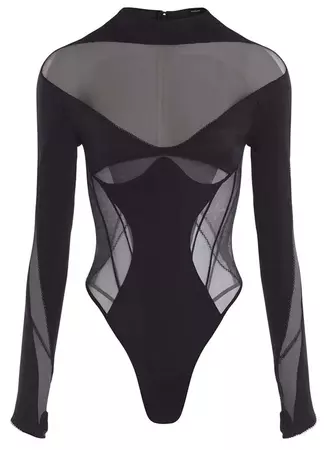 multi-layer lingerie bodysuit | MUGLER Official Website – Mugler