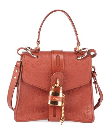 Chloe Aby Mini Grained Top-Handle Bag | Neiman Marcus