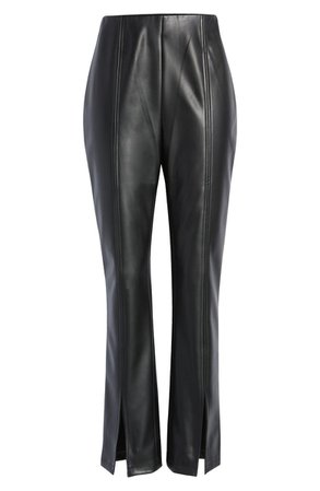 VERO MODA Sola High Waist Coated Faux Leather Pants | Nordstrom