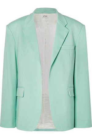 Attico | Wool-blend gabardine blazer | NET-A-PORTER.COM