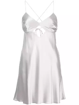 Michelle Mason cut-out Detail Mini Dress - Farfetch
