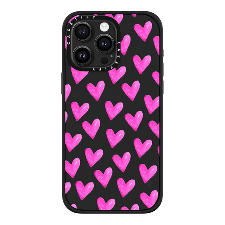 Casetify HEARTS / Bright Pink IPhone 15 pro max