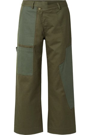 Monse | Cotton-drill wide-leg pants | NET-A-PORTER.COM