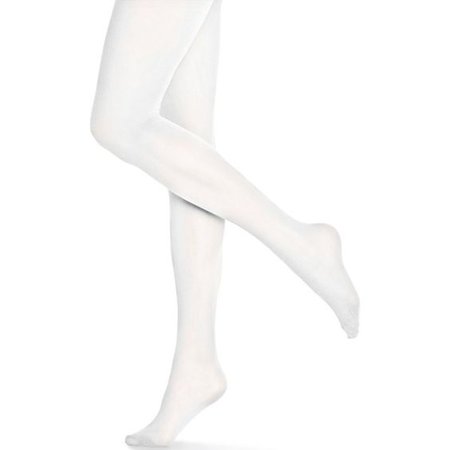 White Hue Opaque Tights