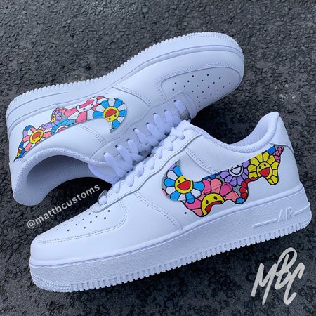 MBC op Instagram: "NIKE AF1 - MURAKAMI FLORAL DRIP • Now available to order via our website! (Link in bio)"