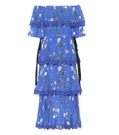 Exclusive to mytheresa.com – Floral-printed crêpe midi dress