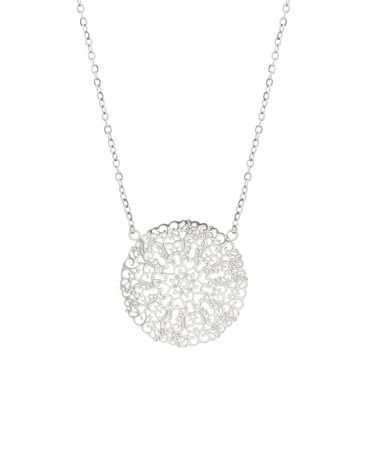 chain silver ornament flower - Google Search