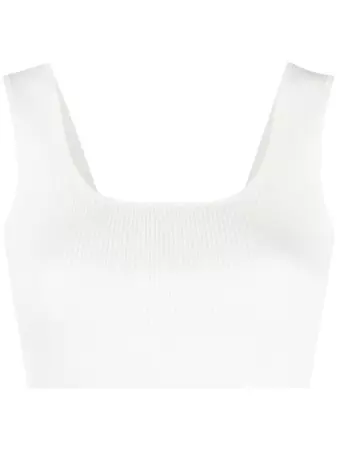 12 STOREEZ ribbed-knit Cropped Top