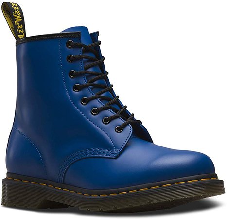 Amazon.com | DR MARTENS Unisex Adults 1460 Smooth Colour Pop Fashion Closed Toe Boots - Blue - 8.5 | Motorcycle & Combat
