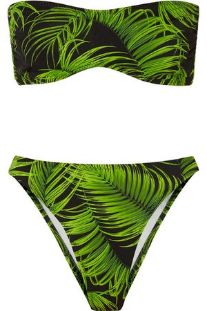 Norma Kamali | Bikini bandeau imprimé Sunglass | NET-A-PORTER.COM