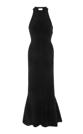Fluted Faux-Suede Midi Dress by Brandon Maxwell | Moda Operandi