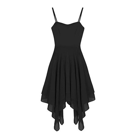 Amazon.com: easyforever Women's Elegant Lyrical Ballet Contemporary Dance Dresses Asymmetric Sweetheart Dress Black Small: Clothing