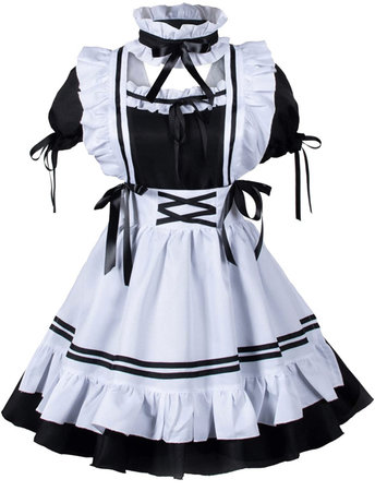 Black maid dress