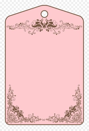 Paper Shabby chic Vintage clothing Pink - Pink pattern tag png download - 924*1345 - Free Transparent Pink png Download.