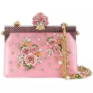 pink mini clutch bag