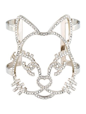 Chanel CC Crystal Cat Cuff - Bracelets - CHA292290 | The RealReal