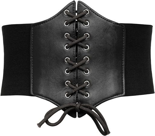 Lace-up Cinch Belt Tied Corset Elastic Waist Belt