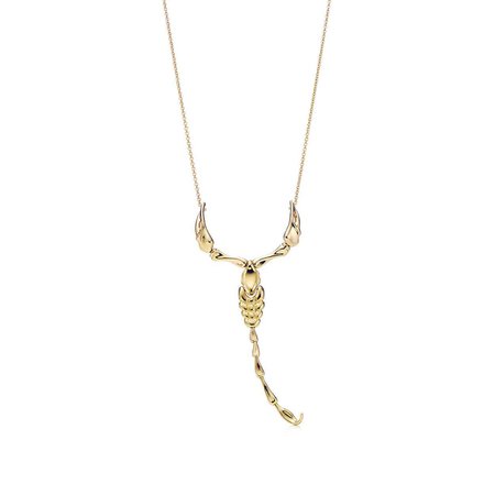 Elsa Peretti® Scorpion pendant in 18k gold. | Tiffany & Co.