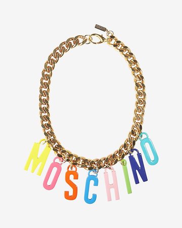 moschino rainbow necklace