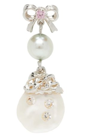 mgn jwl silver pearl couture earring