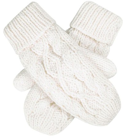 white mittens